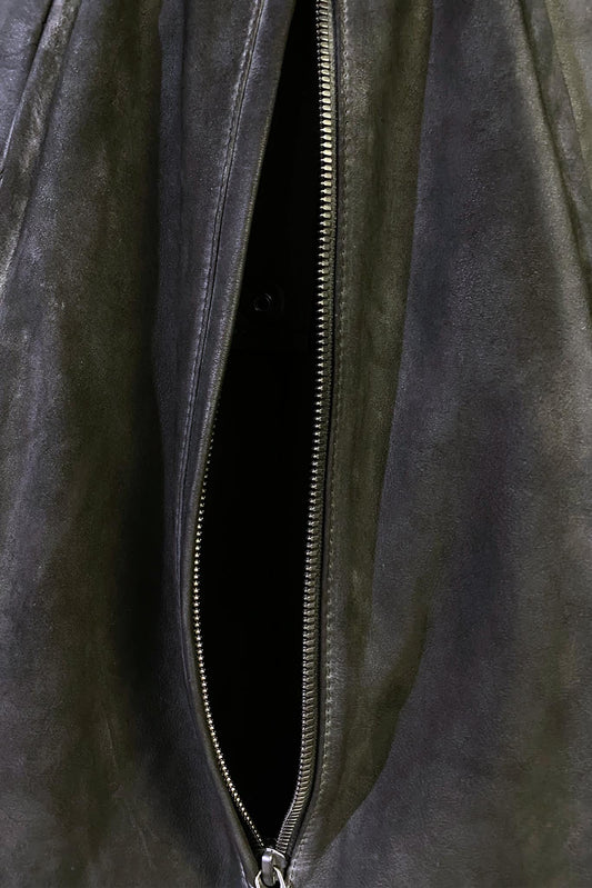 Layer-0 Blouson sac à dos en toile de coton gris - LECLAIREUR