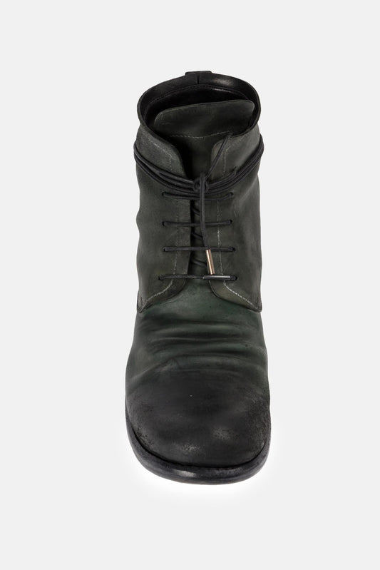 Layer-0 Bottines lacées en cuir gris - LECLAIREUR