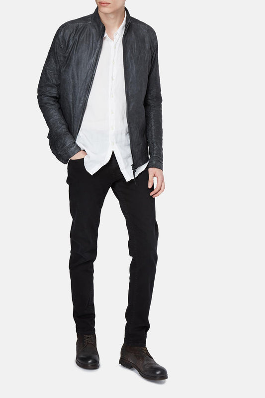 Layer-0 Grey leather jacket