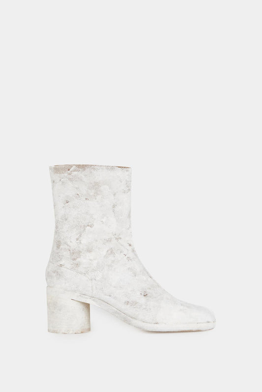 Maison Margiela White ankle boots with painted leather effect