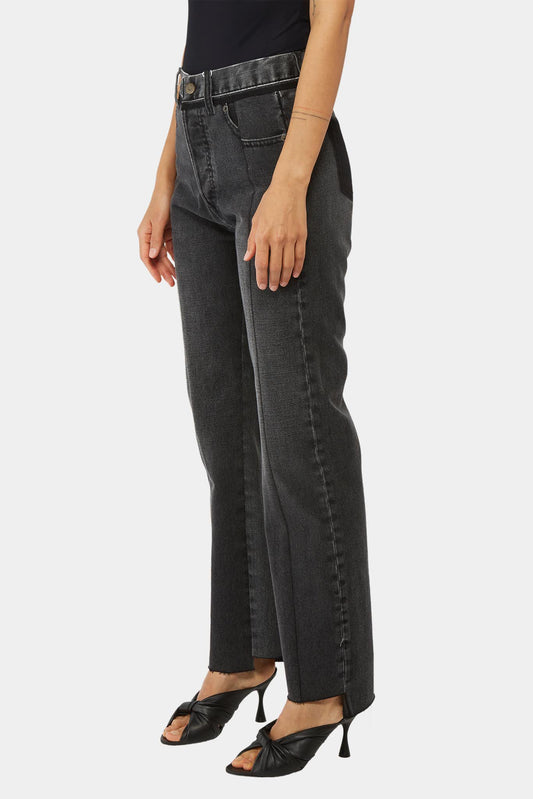 Maison Margiela Jean droit gris foncé "Spliced" - LECLAIREUR