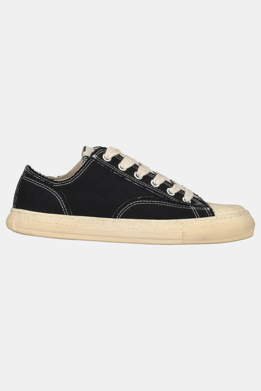 Maison Mihara Yasuhiro "General Scale" low-top sneakers in black organic canvas