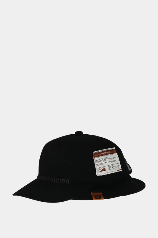 Black double hat cap