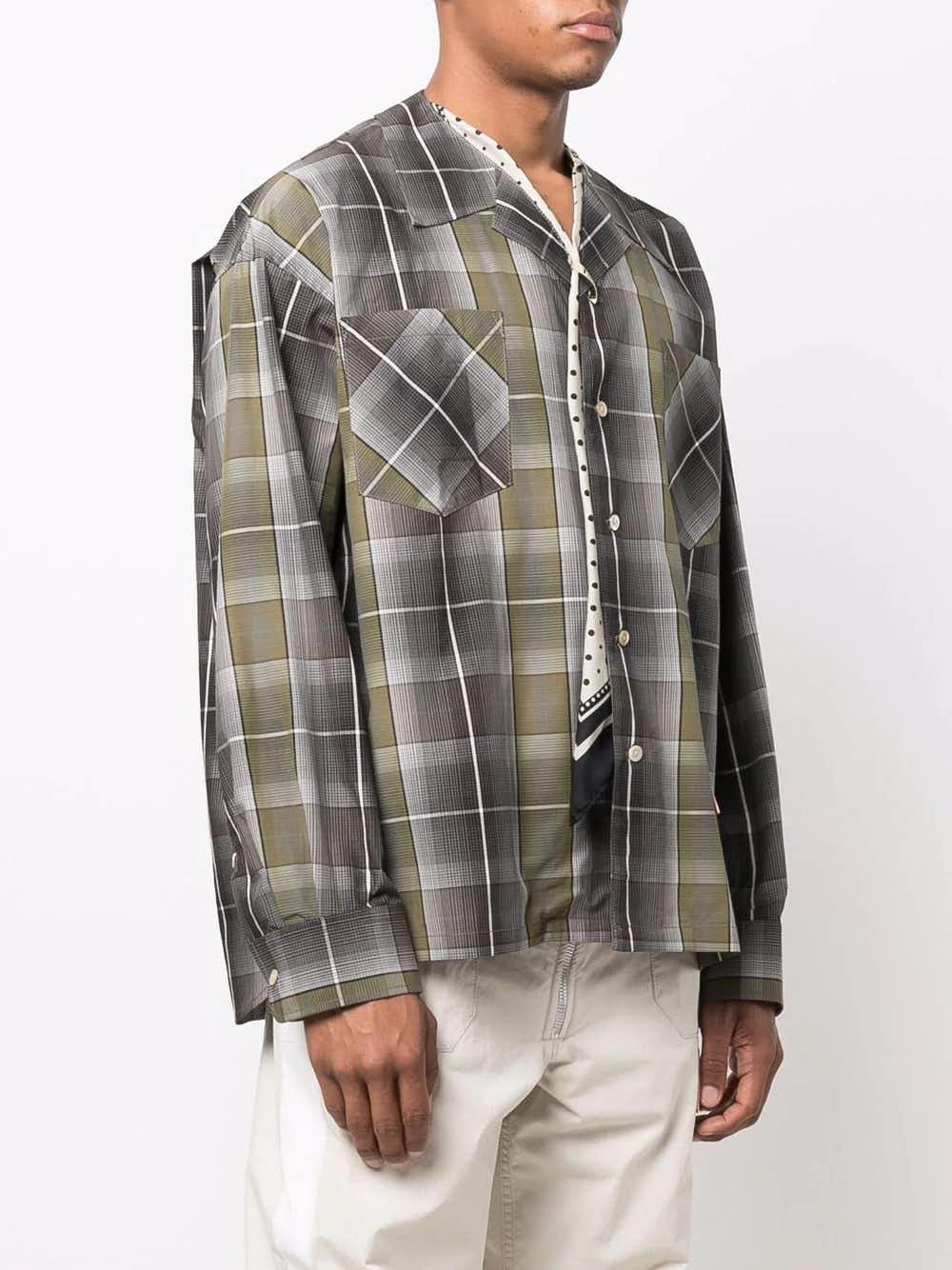 House Mihara Yasuhiro Checkered shirt with scarves – LECLAIREUR