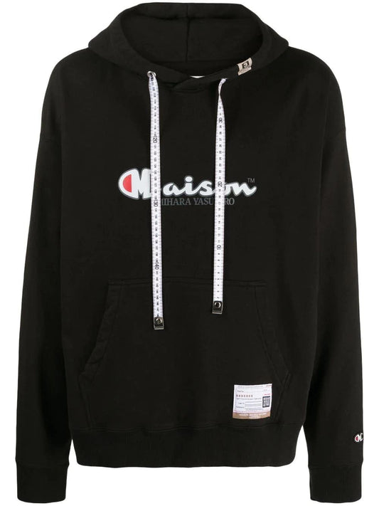 Maison Mihara Yasuhiro Hoodie x Champion logo print hoodie