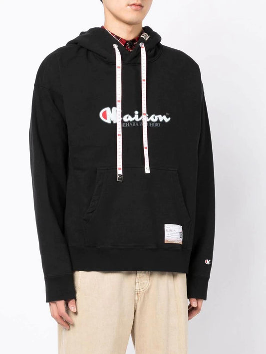 Maison Mihara Yasuhiro Hoodie x Champion logo print hoodie