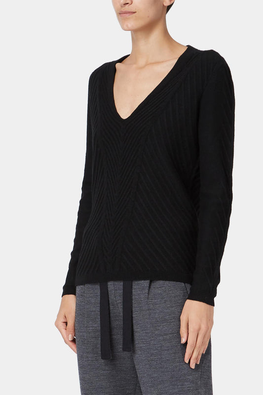 House Ullens Black Cashmere Sweater