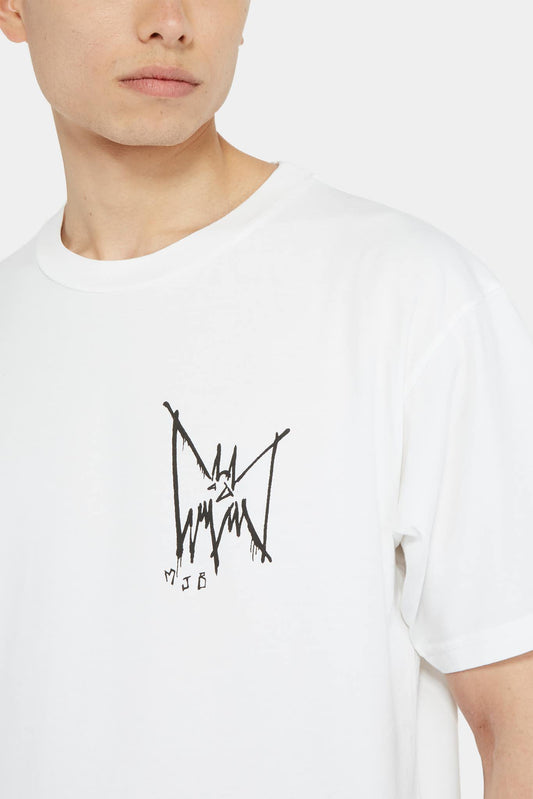 Marc Jacques Burton T-shirt en coton blanc à logo imprimé - LECLAIREUR