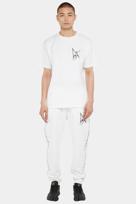 Marc Jacques Burton T-shirt en coton blanc à logo imprimé - LECLAIREUR