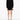 MARGIELA FEMME Robe en laine noire à coutures contrastantes - 48277_38 - LECLAIREUR