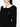 MARGIELA FEMME Robe en laine noire à coutures contrastantes - 48277_38 - LECLAIREUR