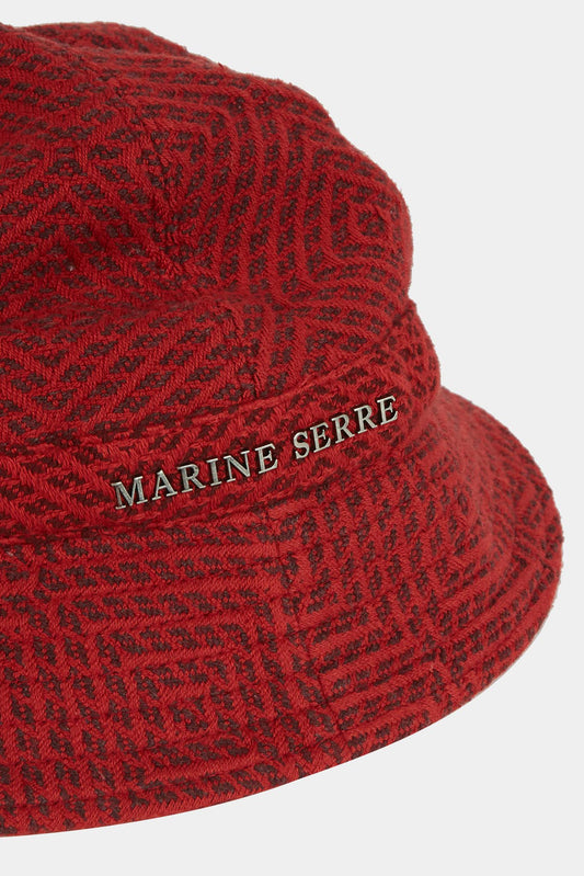 Marine Serre Bob with red mesh print
