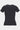 Marine Serre T-shirt en coton biologique noir à logo - 44095_S - LECLAIREUR