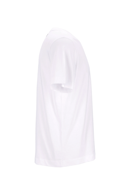 Marine Serre T-shirt en coton blanc à logo brodé - LECLAIREUR