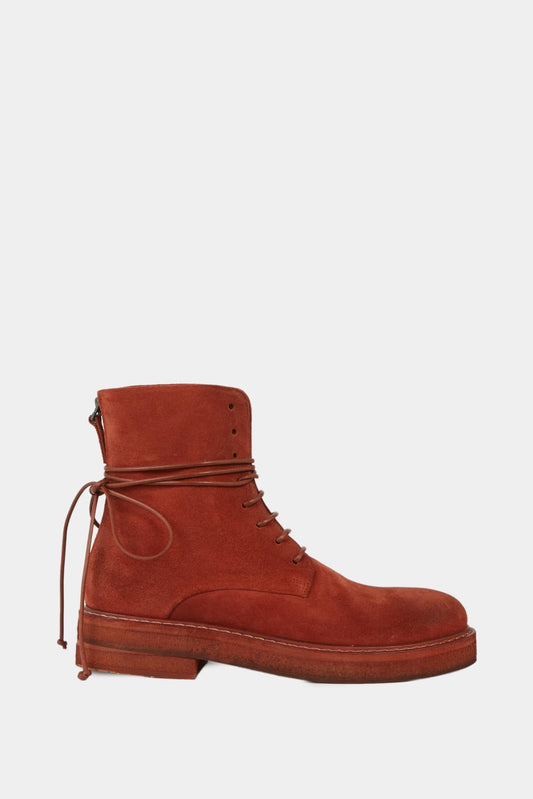 Red leather "Zucca Parrucca" boots