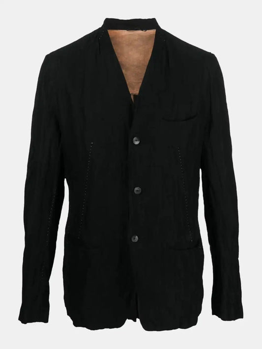 Masnada Black cotton blend blazer