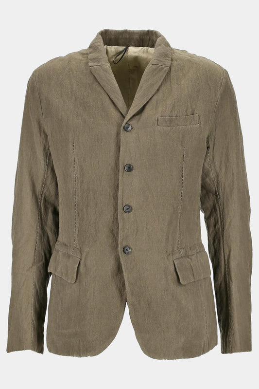 Masnada "M2912" khaki cotton and wool 4 button blazer