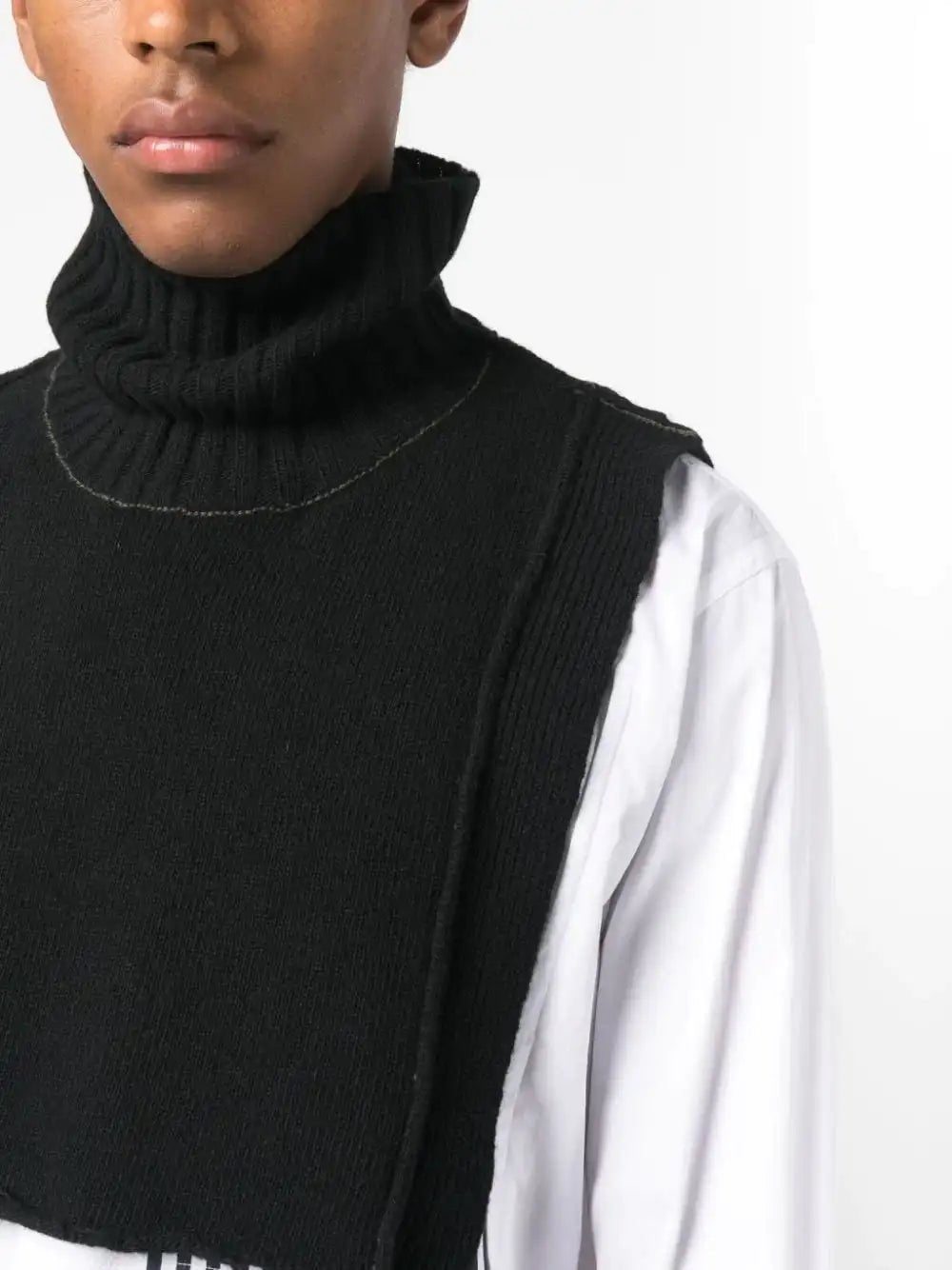 Col roulé sans manche homme outlet