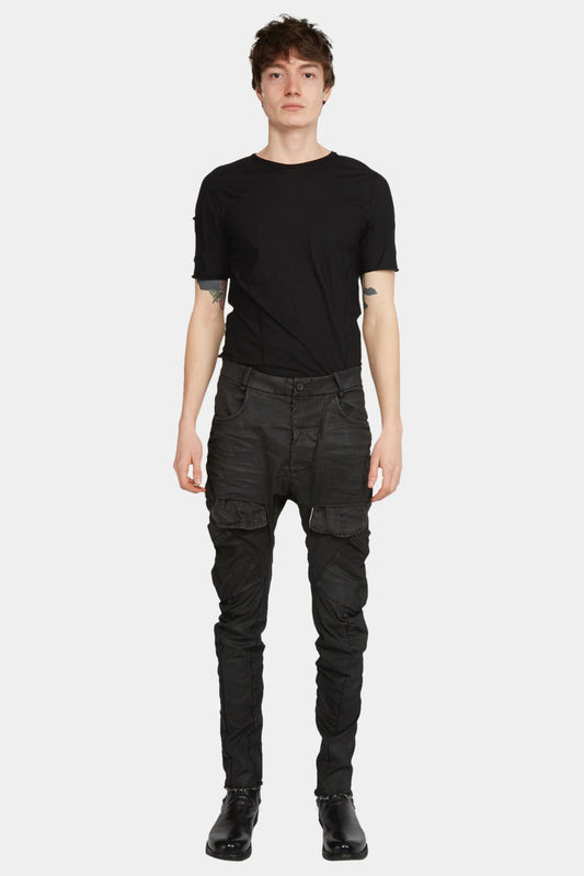 Masnada Skinny Pants with black coated effect