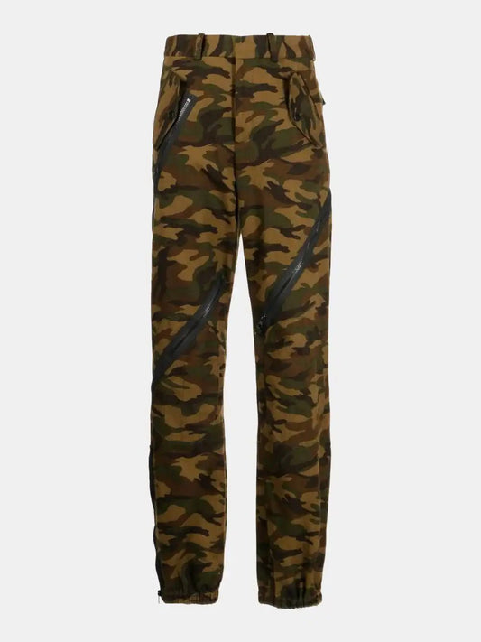 Monse Camouflage pants with zip detail