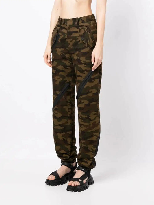 Monse Camouflage pants with zip detail