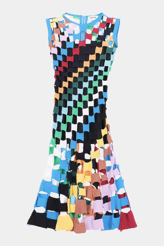 Monse Crochet dress multicolored