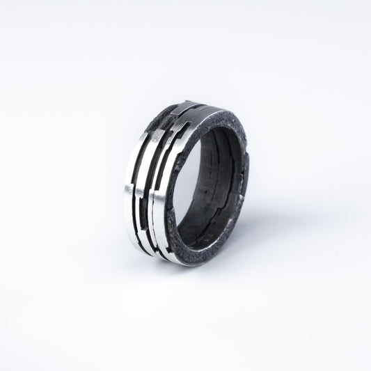 MØSAIS Ring "GHOST-08" in sterling silver