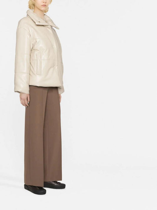 Nanushka "HIDE" jacket in off-white vegan leather