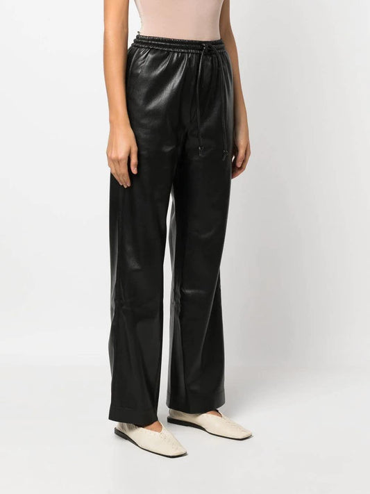 Nanushka CALIE pants in black vegan leather