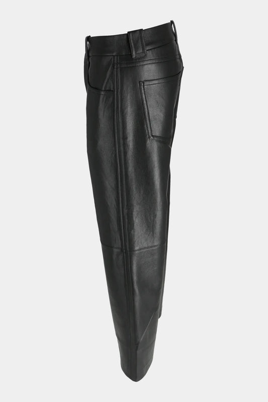 Nanushka "Nor" recycled leather cargo pants black