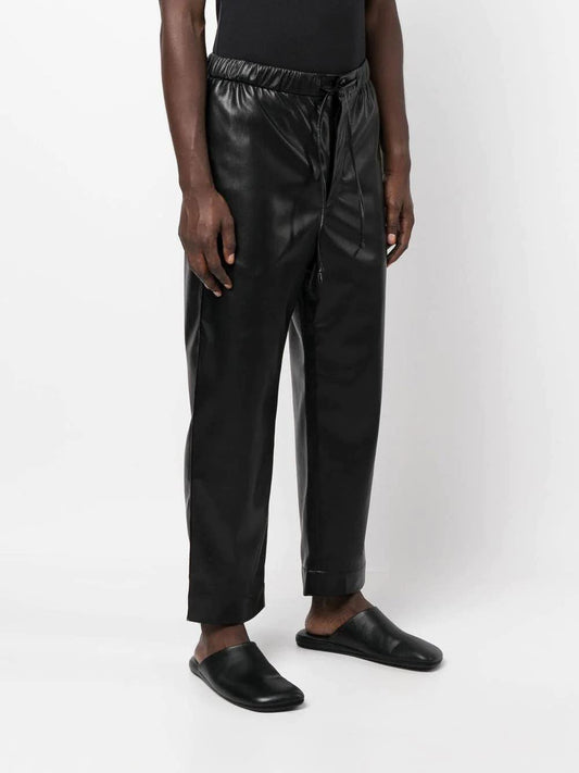 Nanushka "JAIN" pants in black vegan leather