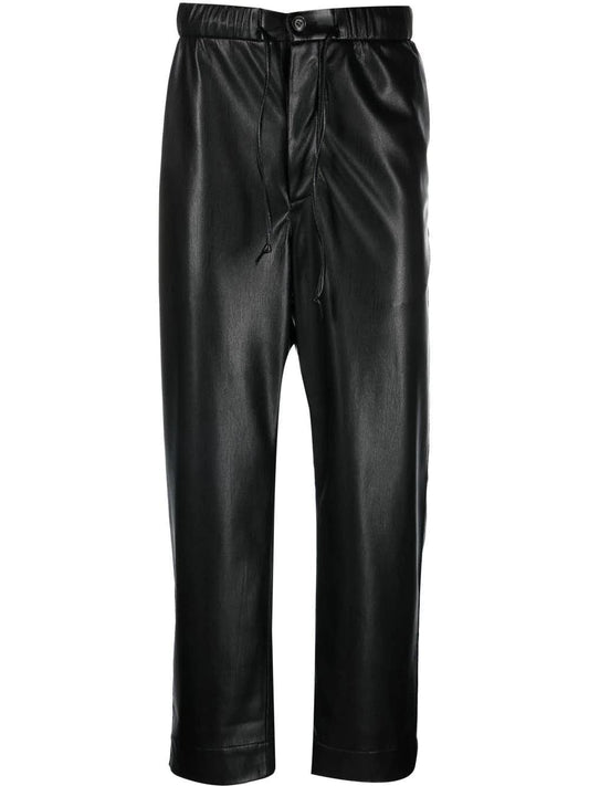 Nanushka "JAIN" pants in black vegan leather