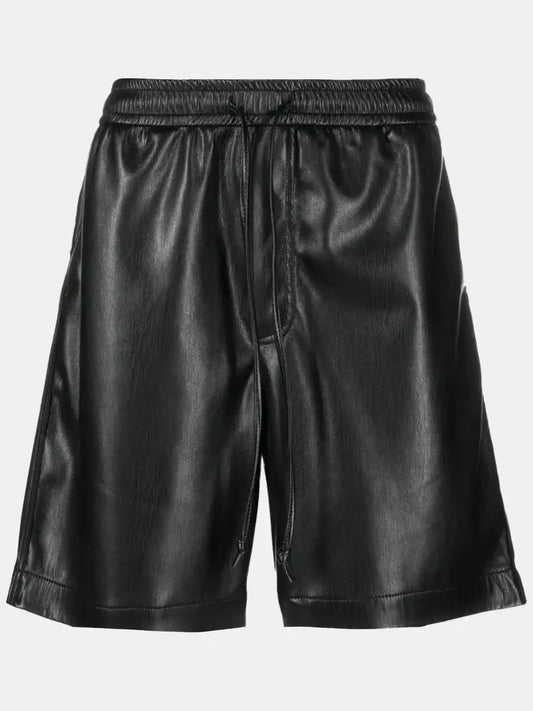 Nanushka Short "Doxxi" in black vegan leather