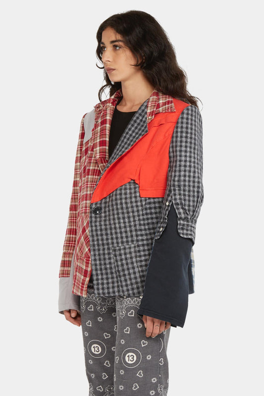 Natasha Zinko Blazer à imprimé patchwork - LECLAIREUR
