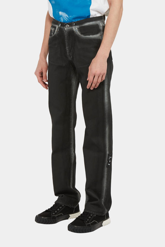 Off-White Jean à effet délavé - LECLAIREUR