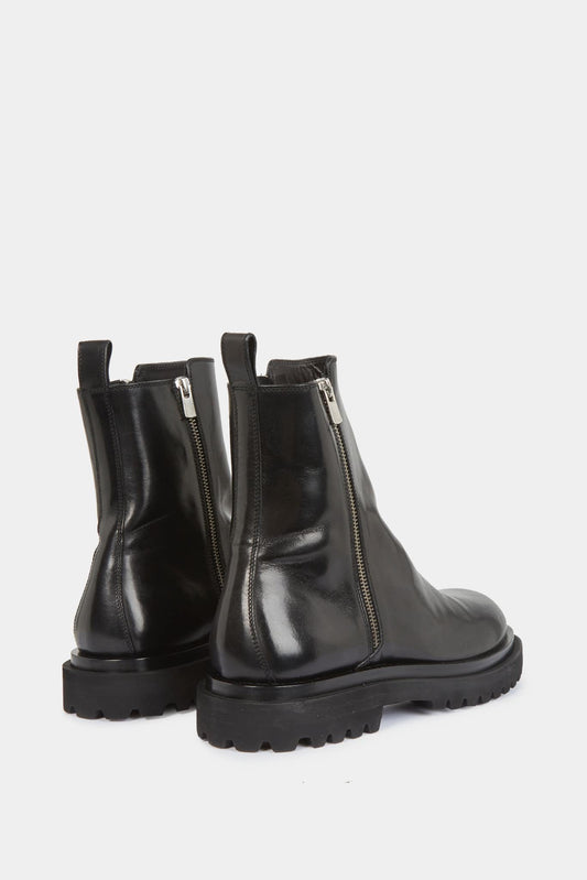 Officine Creative Bottines en cuir noir - LECLAIREUR