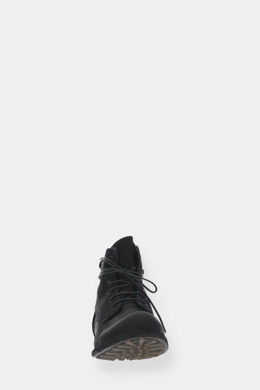 Officine Creative "Bubble/201" black ankle boots with front lacing