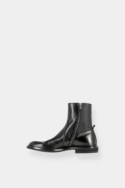 Officine Creative Bottines noires "Major/008" à zip latéral - LECLAIREUR