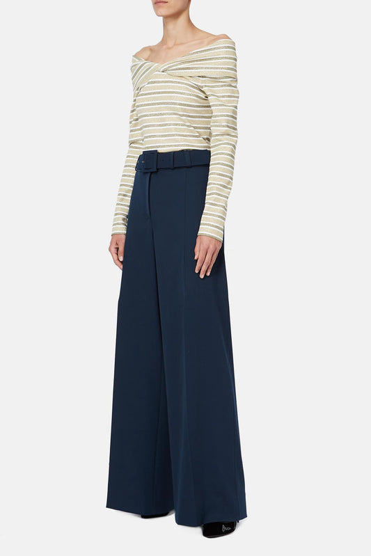 Oscar de la Renta Haut rayé doré - LECLAIREUR
