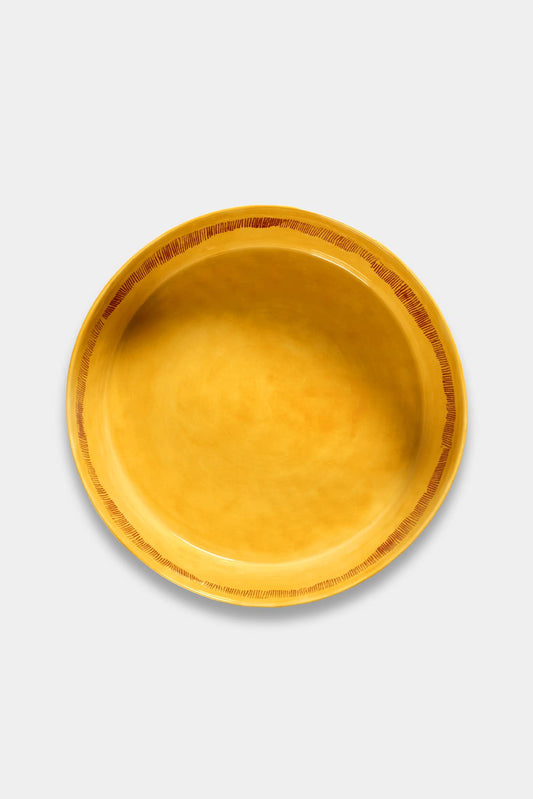 Ottolenghi x Serax Saladier "Feast" in yellow sandstone (Ø 22.5 cm)