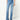 Paco Rabanne Pantalon droit en coton bleu à détail de chaîne - 45137_36 - LECLAIREUR