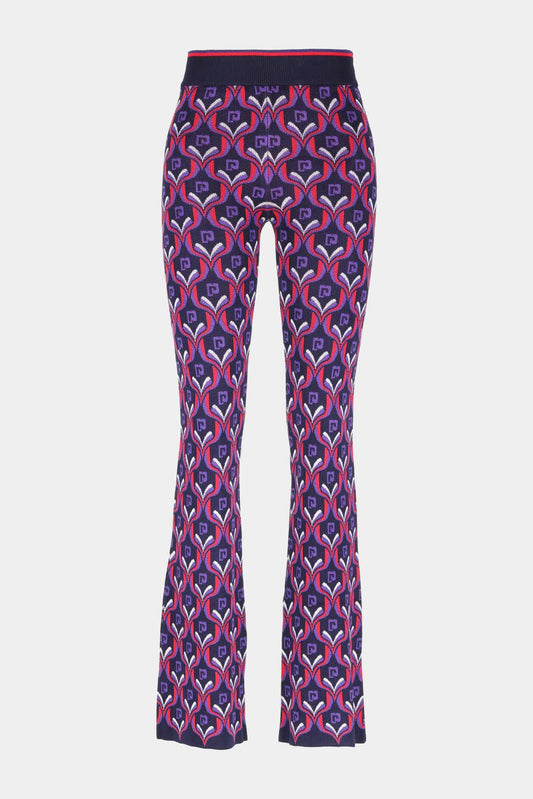 Paco Rabanne Pants in monogrammed knit with jacquard pattern