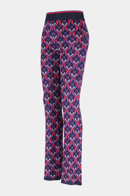 Paco Rabanne Pants in monogrammed knit with jacquard pattern