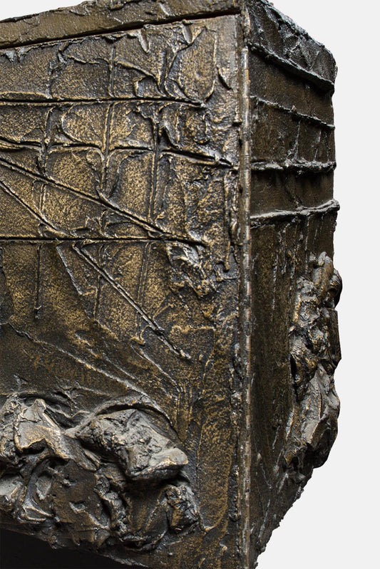 Paul Evans Commode en bronze, ardoise et bois - LECLAIREUR