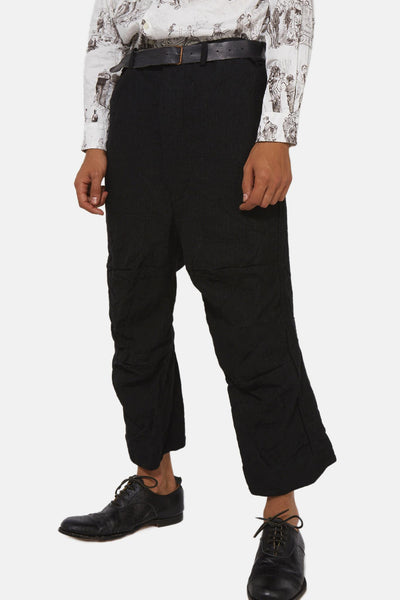 Paul Harnden Black Belted Trousers