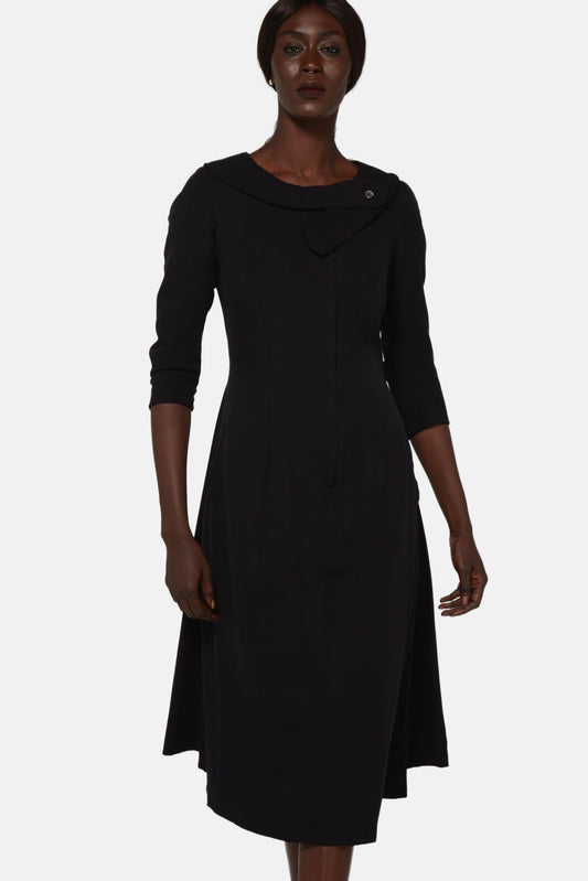 Paul Harnden Black Silk Dress