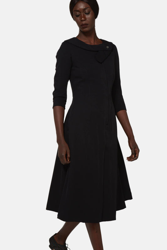 Paul Harnden Black Silk Dress