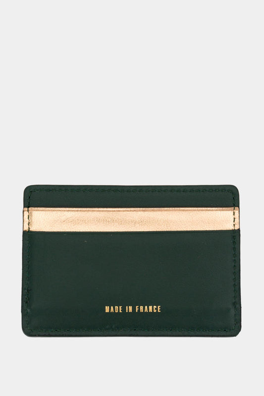 Preciously Green Leather Card Holder