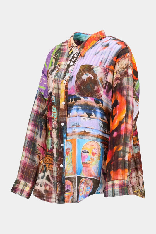 R13 "DROP NECK" work shirt