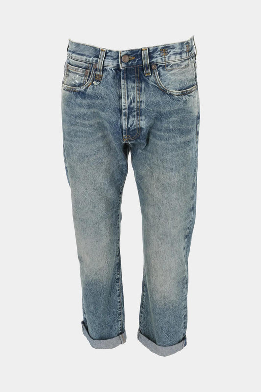 R13 "Iggy Jean" blue cotton jeans